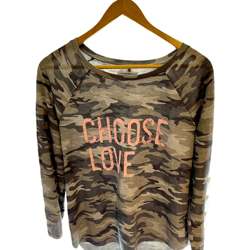 Women’s Camo long sleeve tee shirt